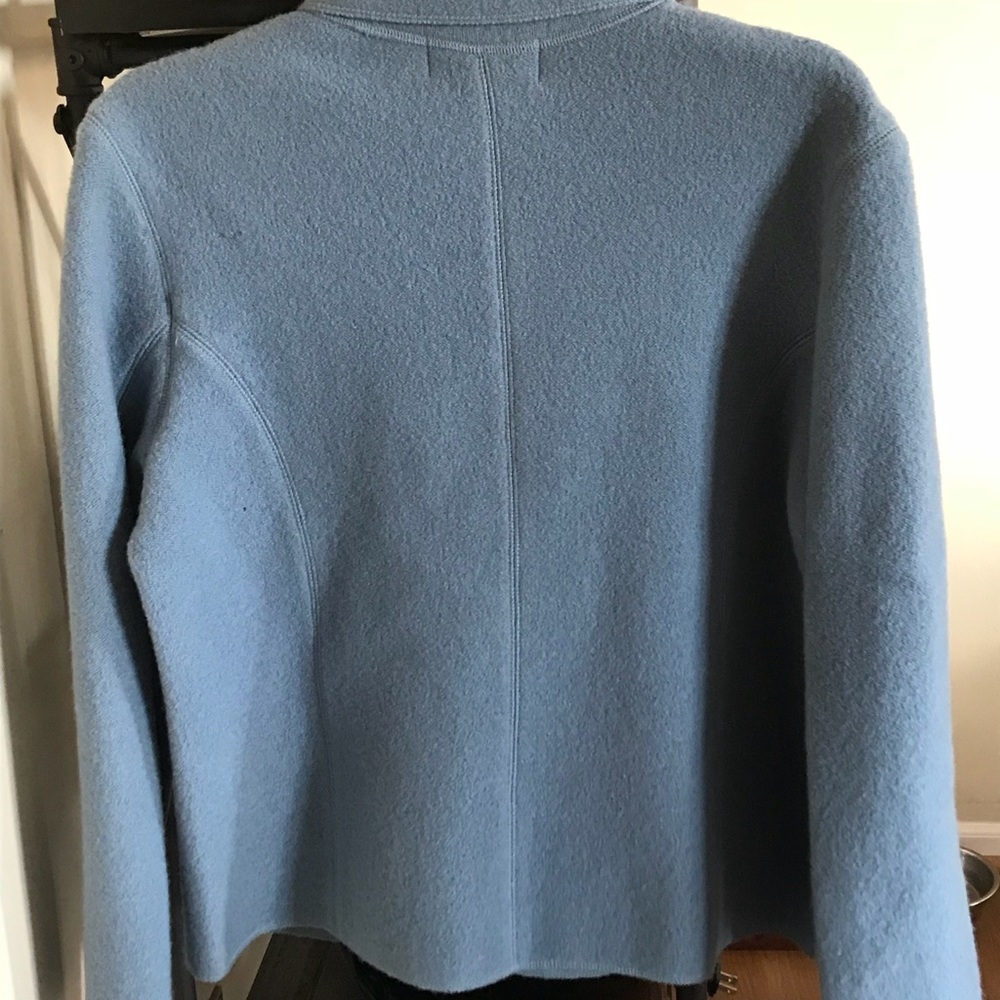 Light blue Petite Sophisticate blazer. - Picture 2 of 3